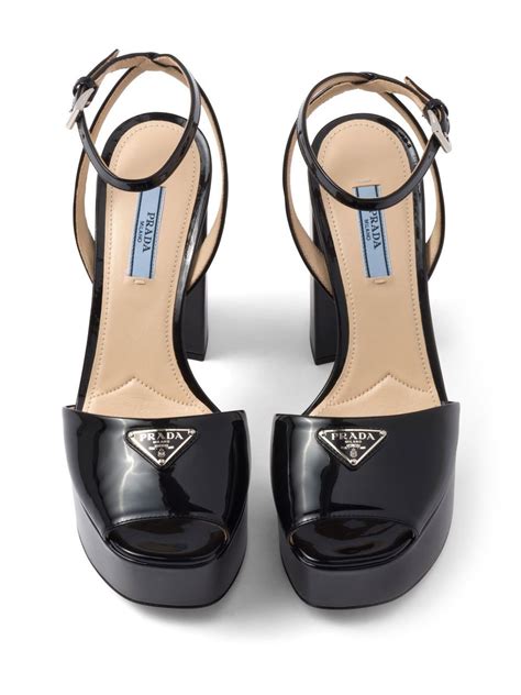 prada patent platform sandals|Prada diagram platform sandal.